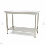  Τραπέζι από ανοξείδωτο χάλυβα 140 x 70cm - Ρυθμιζόμενο ύψος